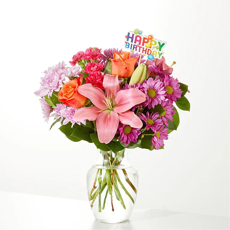 One and Only Bouquet & Happy Birthday Topper - Image 2