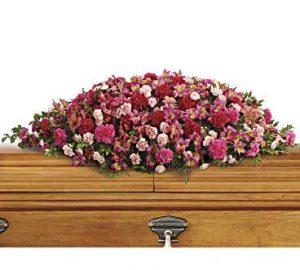 A Life Loved Casket Spray