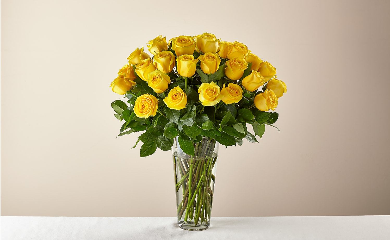 Long Stem Yellow Rose Bouquet